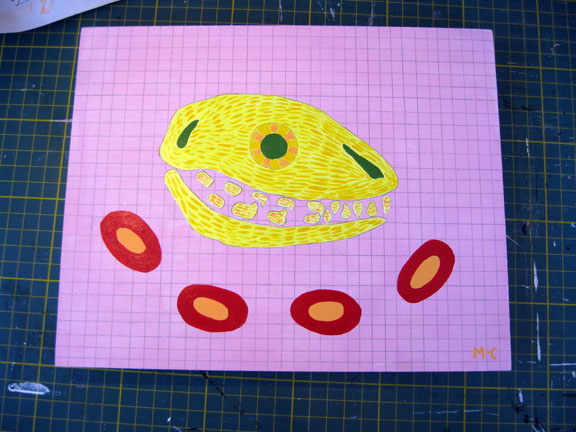 Rosebud, 8x6", acrylic on wooden panel.